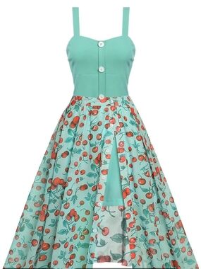 Retro Stage Romper With Detachable Skirt